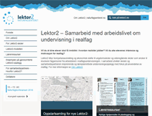 Tablet Screenshot of lektor2.no